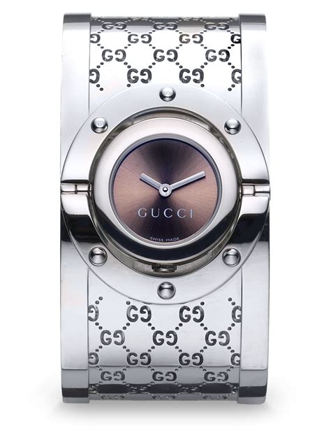 gucci women's twirl swiss made quartz bangle bracelet watch|Gucci watches for sale.